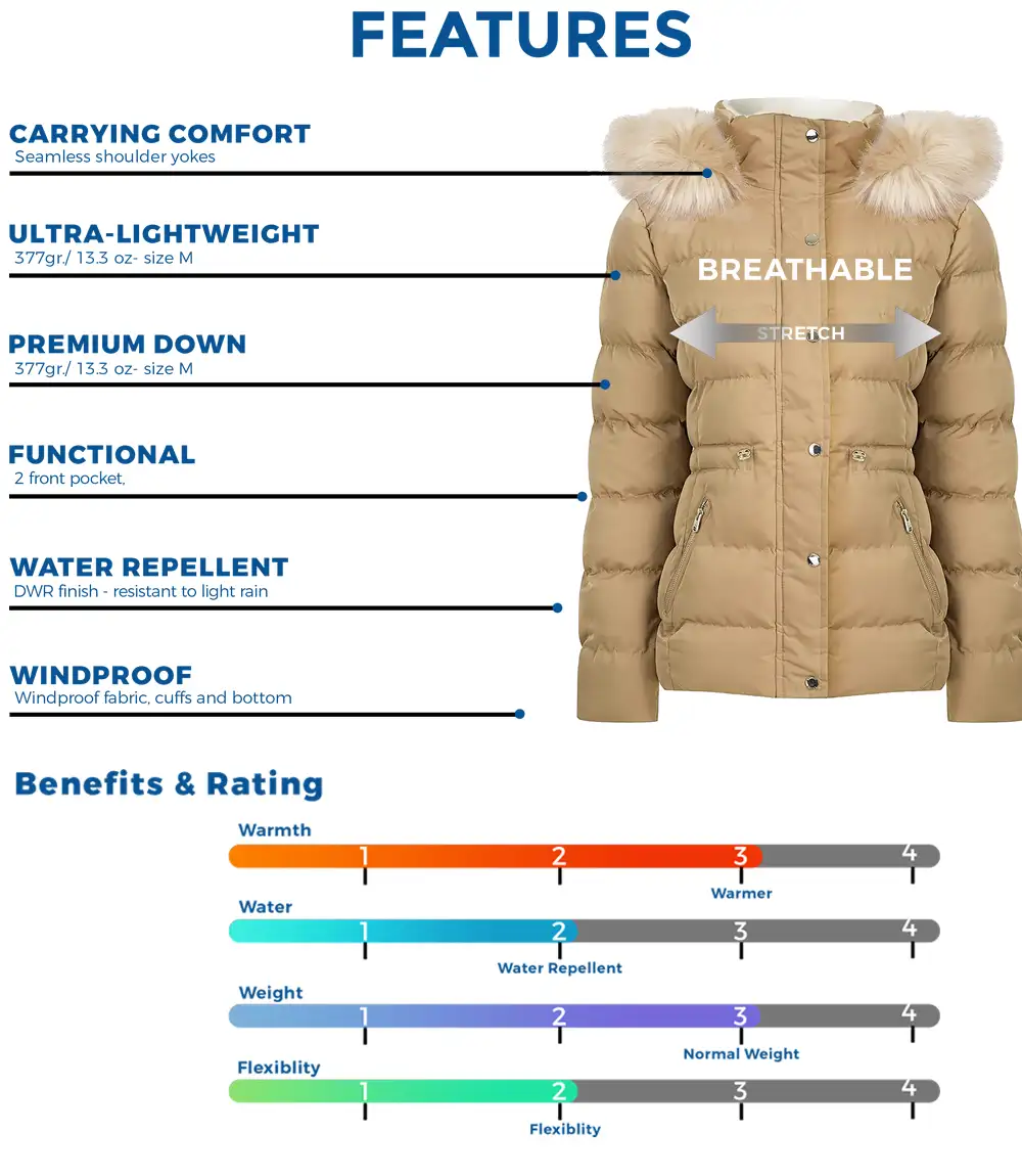 Leona store long puffer