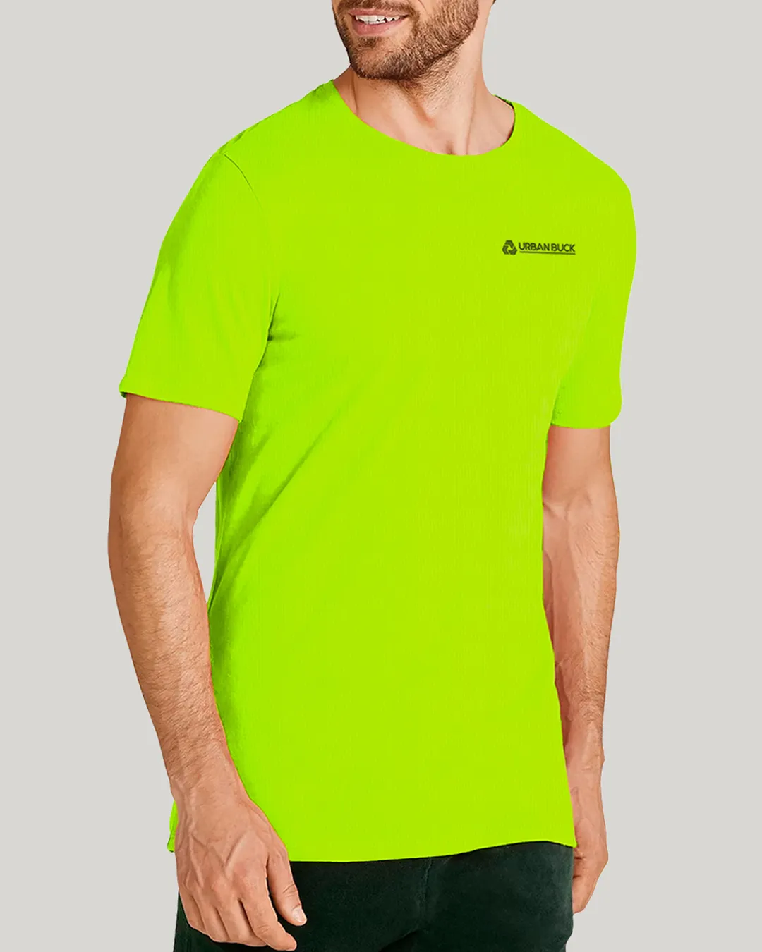 Men's neon half sleeve UV protection shirts - Urban Buck®