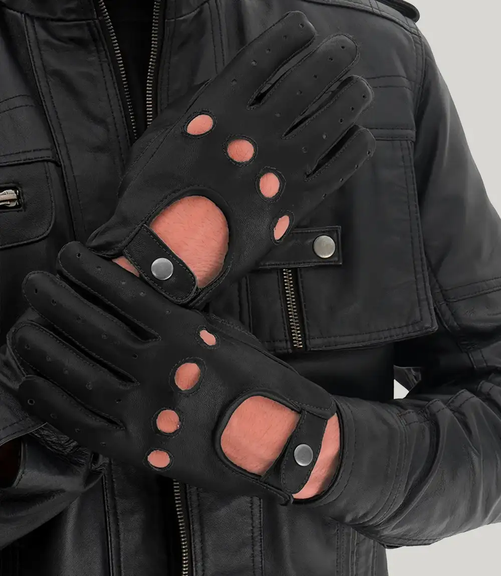 Drive leather driving gloves for men's - Urban Buck®