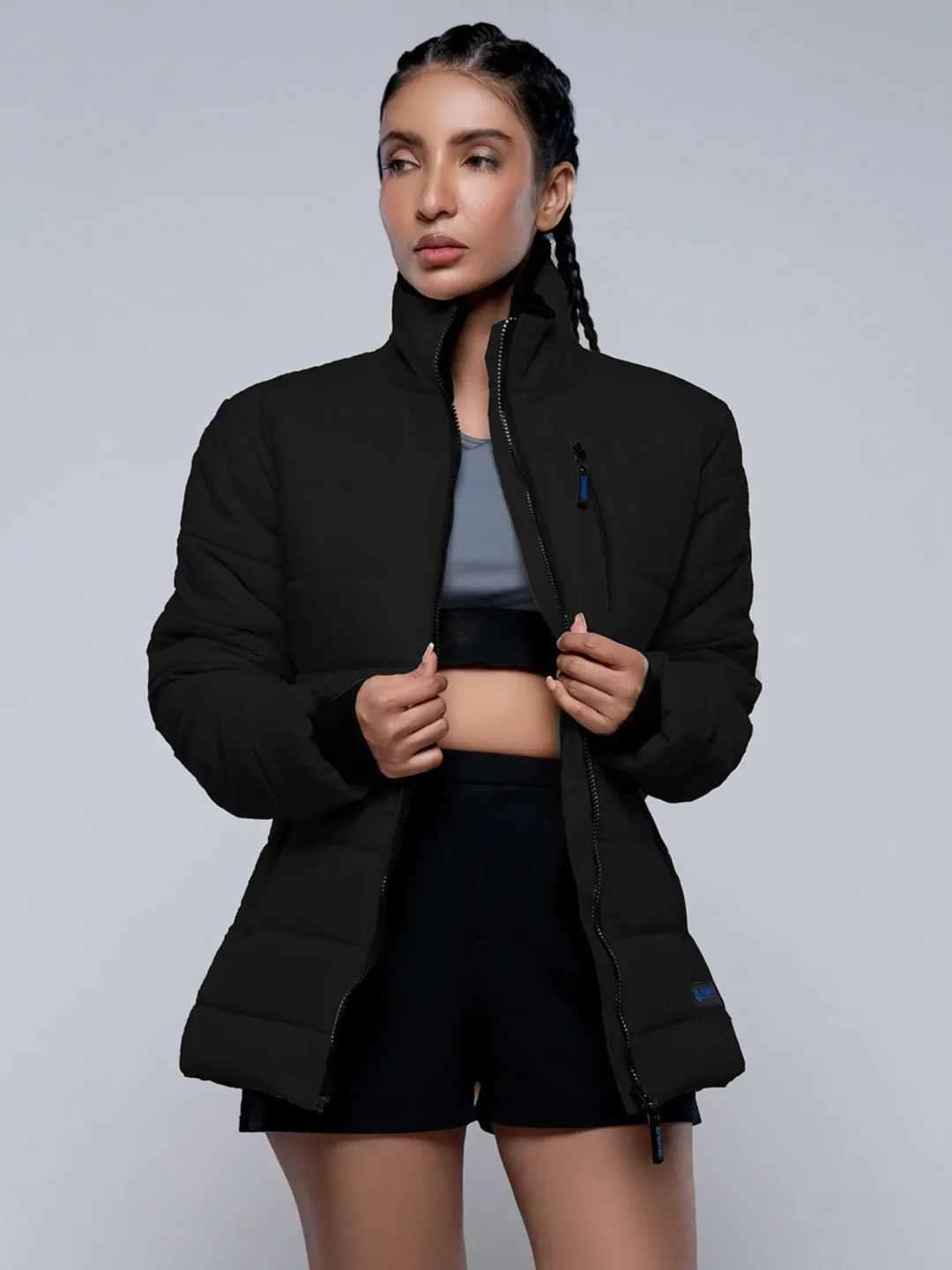 Azaria Puffer Jacket-black
