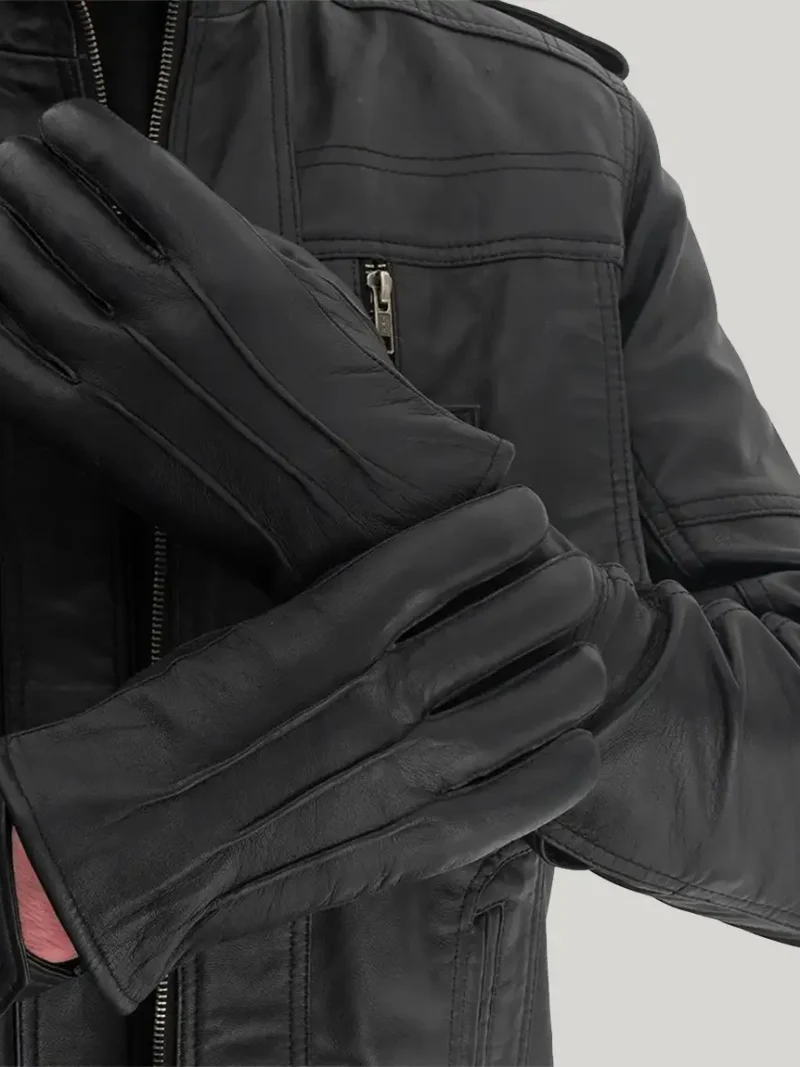 lined leather gloves