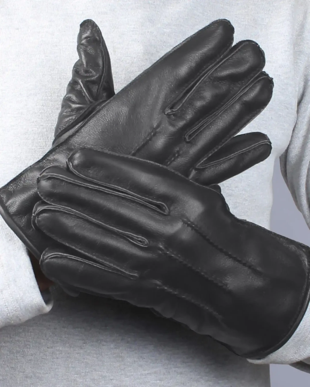Gordon Cross Lining Leather Gloves For Men