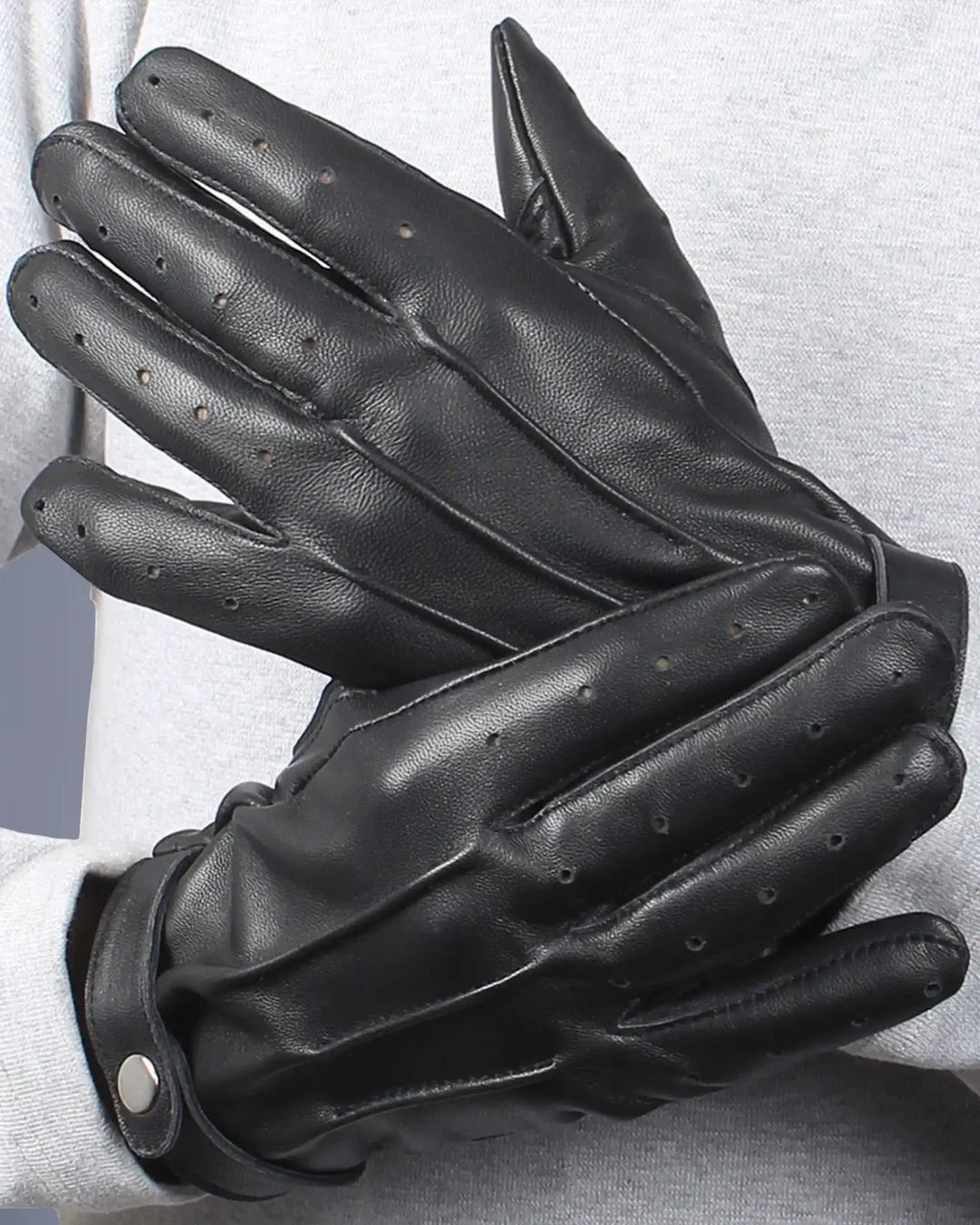 Jasper Button Down Driving Gloves For Men