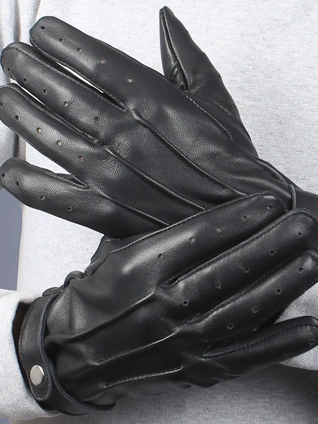 Jasper Button Down Driving Gloves For Men