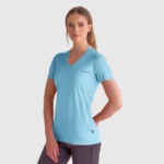 Ariel V-Neck UPF Sun Protection Shirt-blue (3)