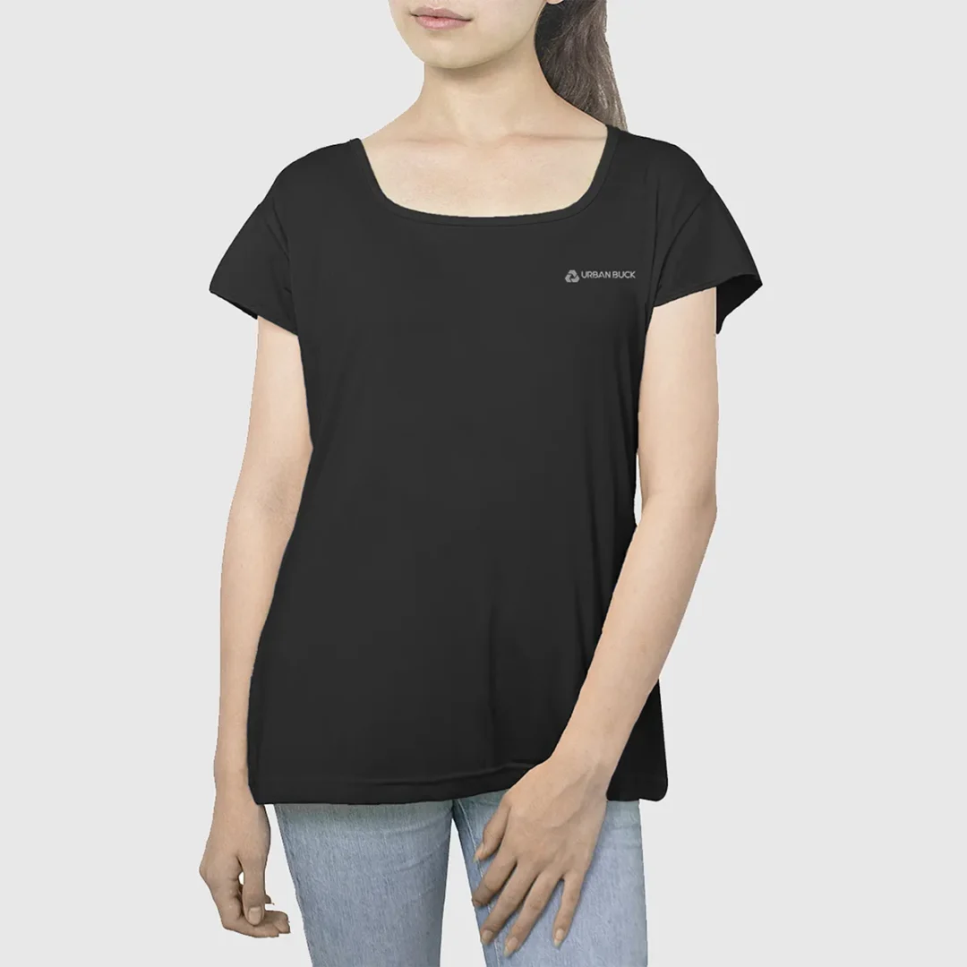 Arya Scoop Neck Cap Sleeves Shirt