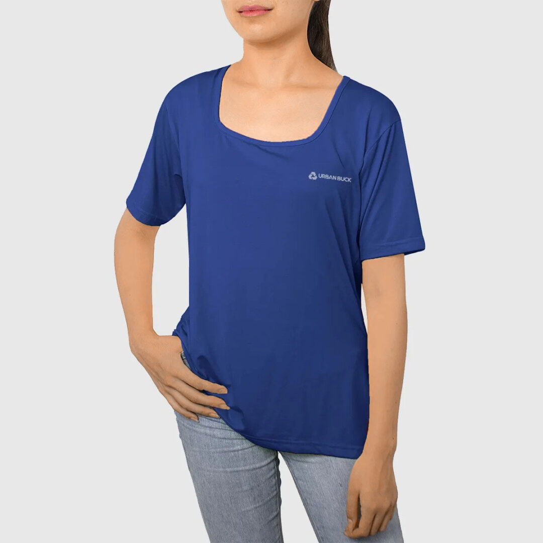 Audrey Scoop Neck Short Sleeves Sun Protection Shirt