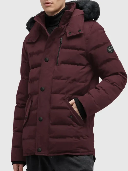 Carlos duck down jacket - maroon