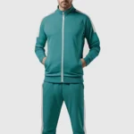 Full-Zip-Up-Casual-2-Piece-Athletic-Tracksuit-for-Men-Cyan