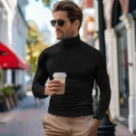 ribbed Turtleneck Sweater