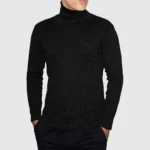 ribbed Turtleneck Sweater