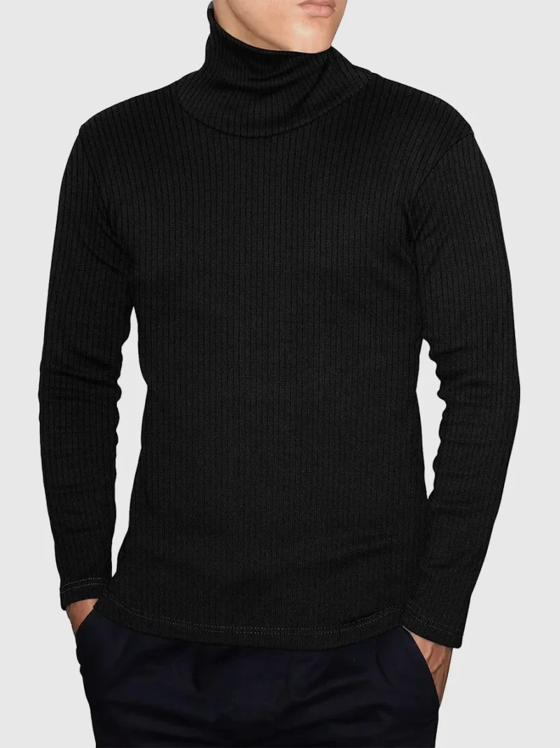 ribbed Turtleneck Sweater