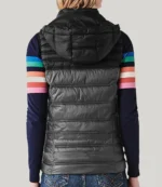 Lacey Two Tone Hooded Puffer Vest for Women