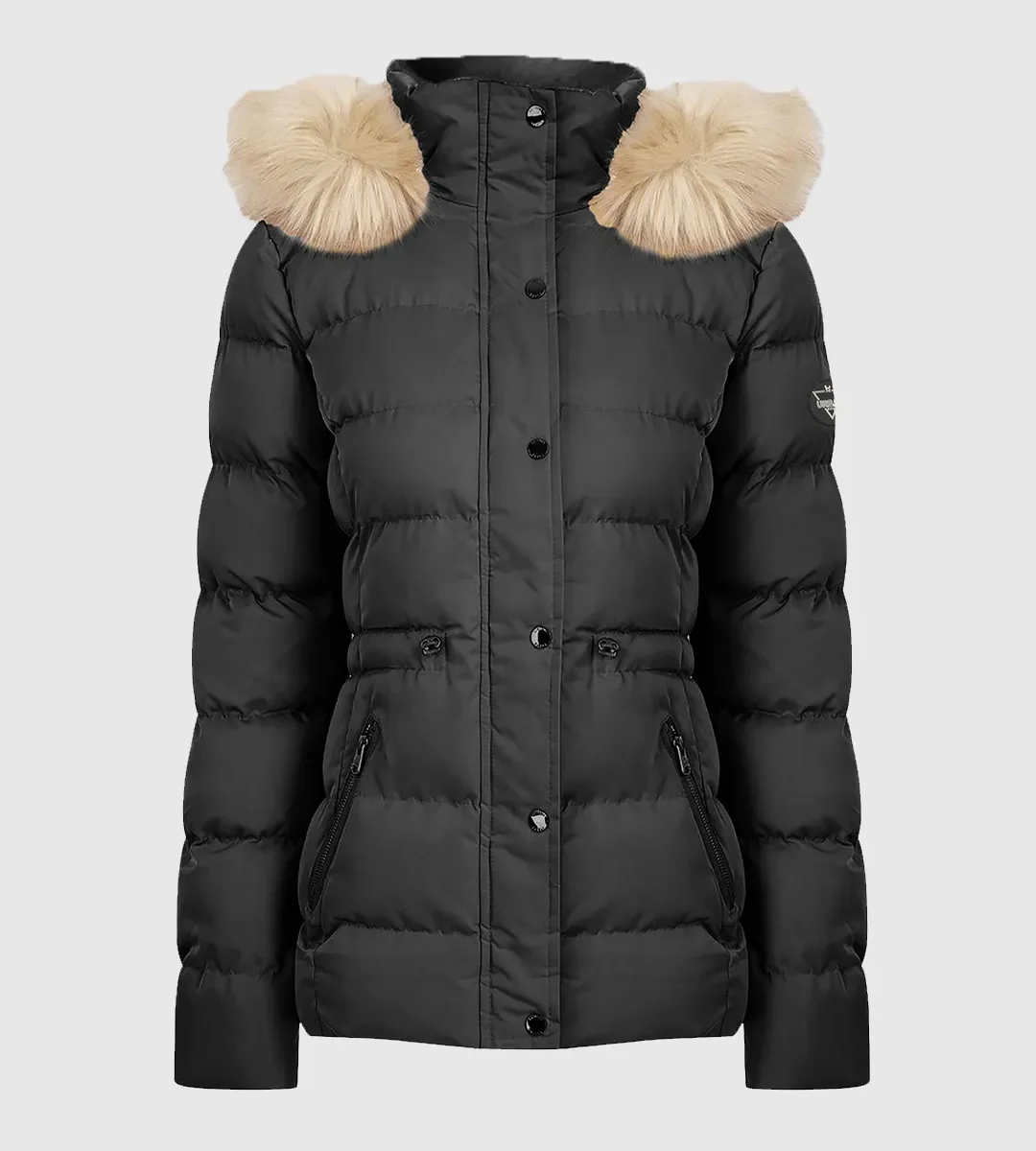 Leona-Faux-Fur-Trim-Hooded-Puffer-Jacket-Black2