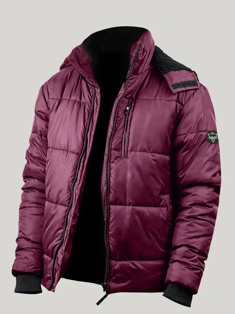 Sherpa Hooded Puffer Jacket for Men