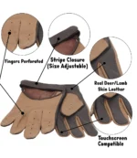 deerskin leather gloves