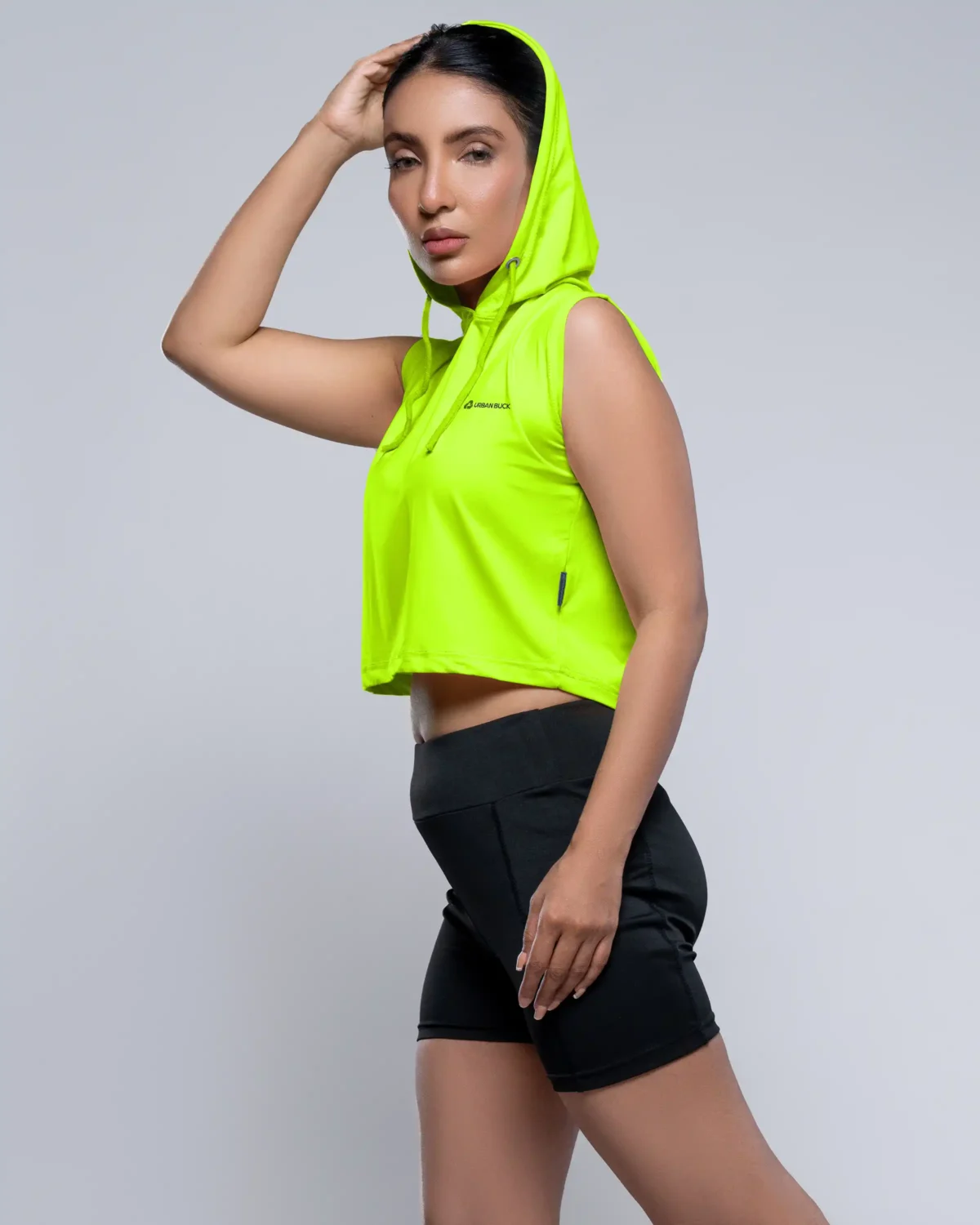 Melina Crop Tank Sun Protection Sleeveless Hoodie