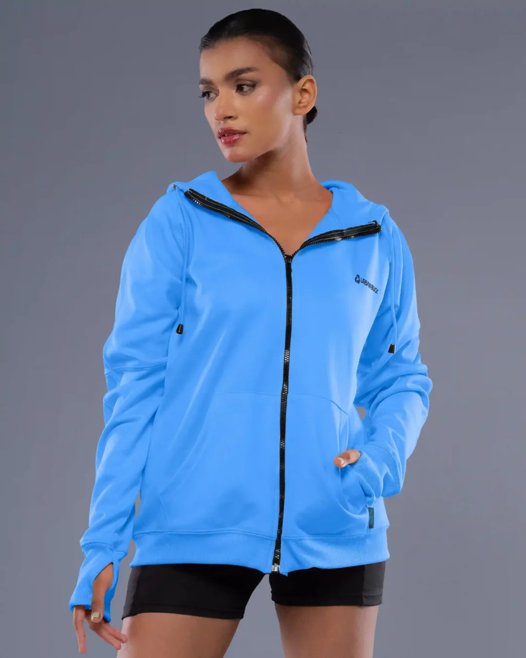 Norah Full Sleeves Zip Up Hoodie For Women