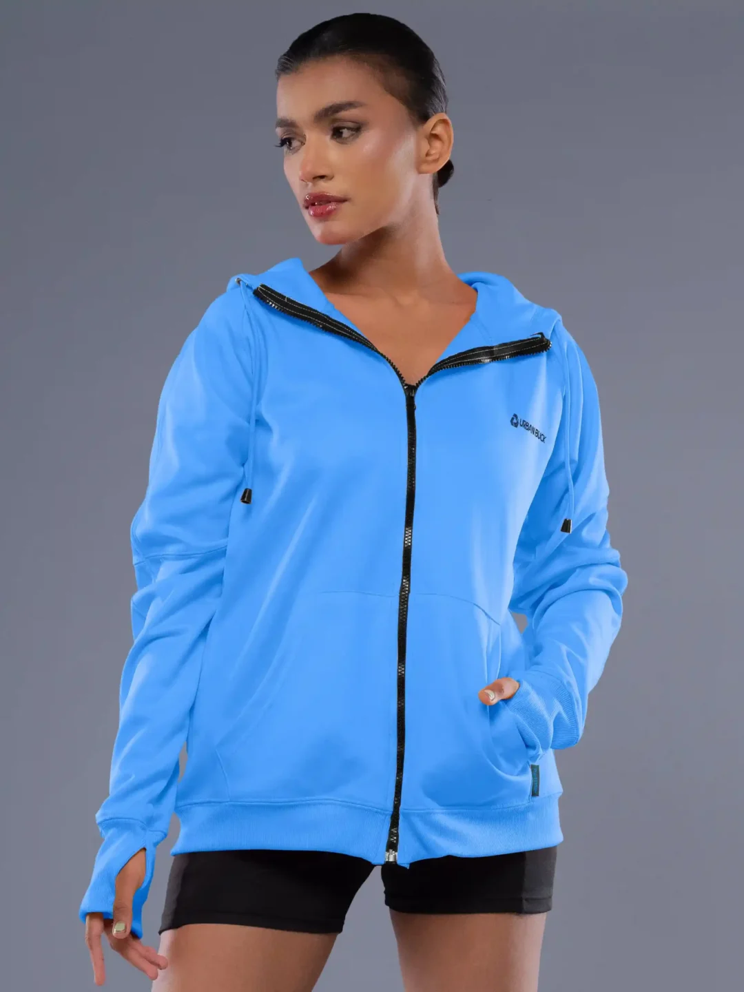 Norah Full Sleeves Zip Up Hoodie For Women