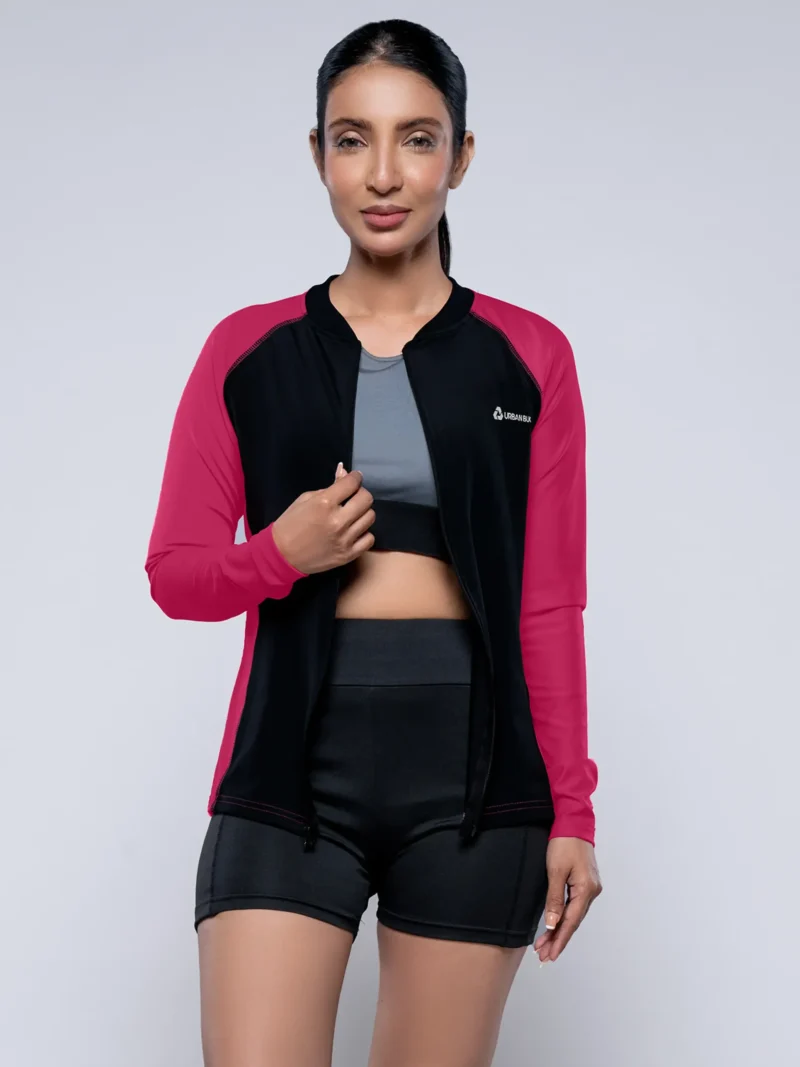Carla Full Zip Long Sleeve Rash Guard