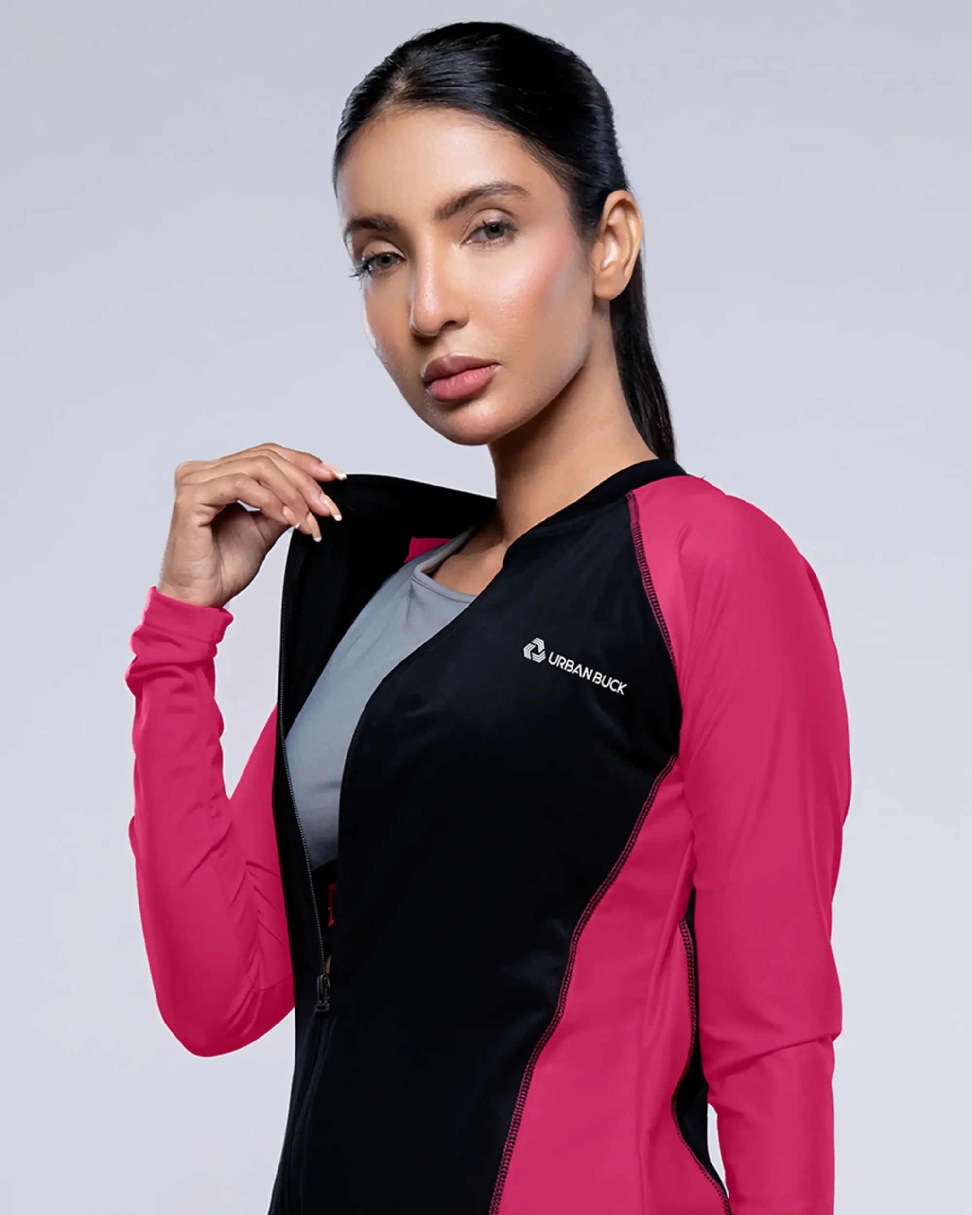 Carla Full Zip Long Sleeve Rash Guard