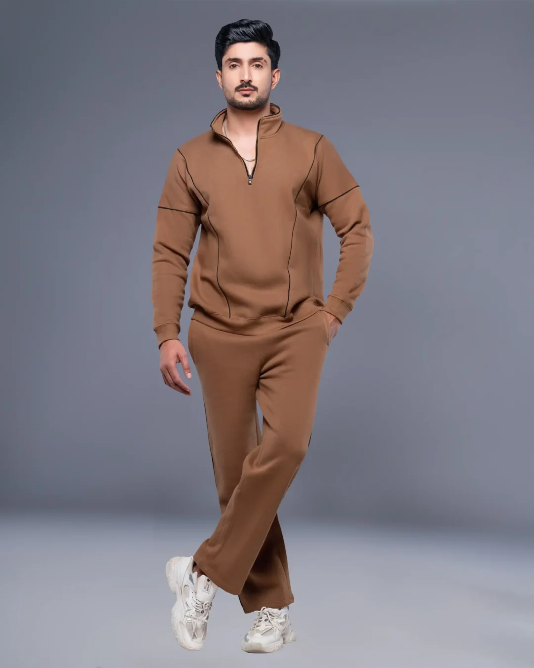 LEATH Men's Essential Half-Zip Tracksuit Set