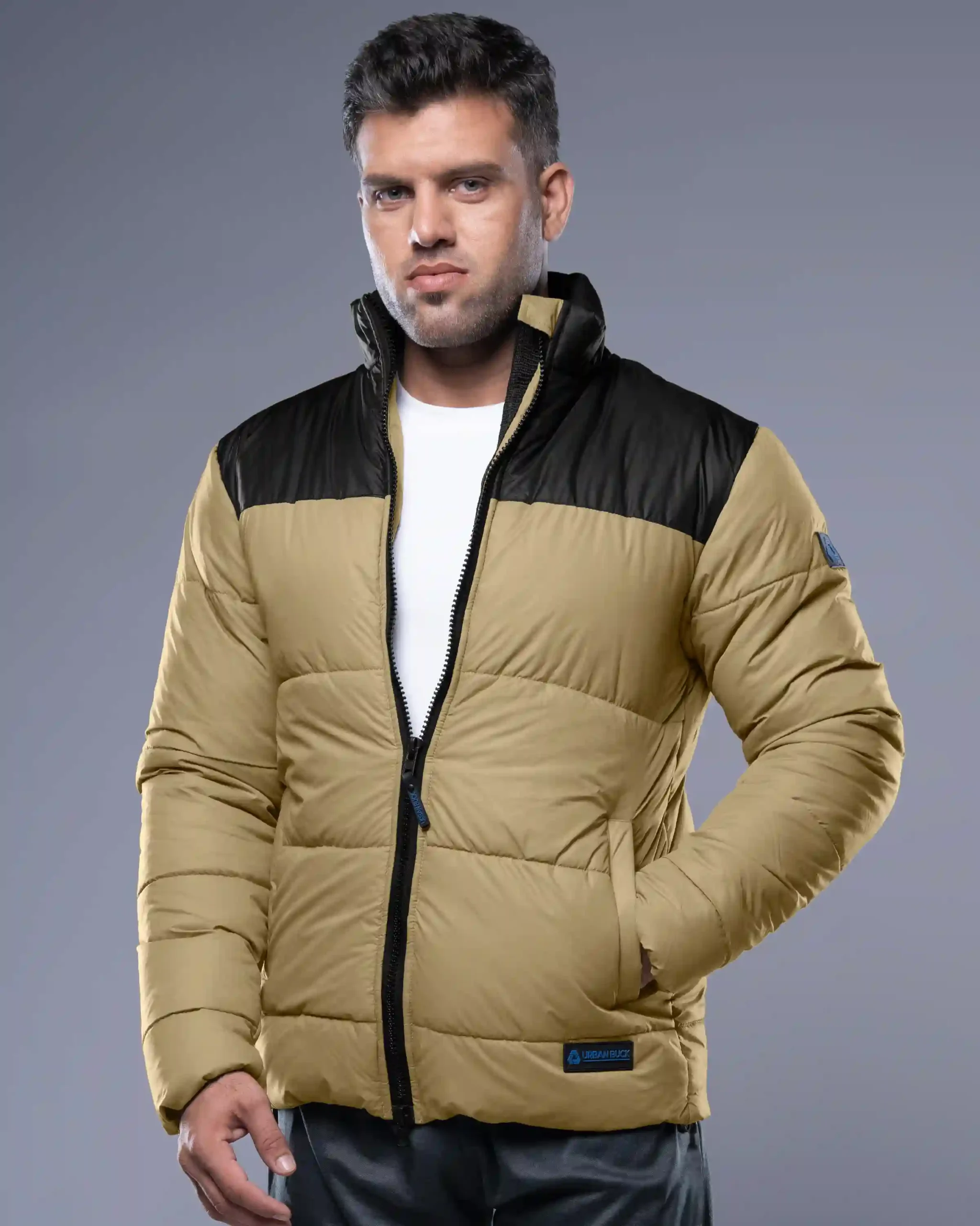 Henry Two Tone Puffer Jacket For Men Urban Buck