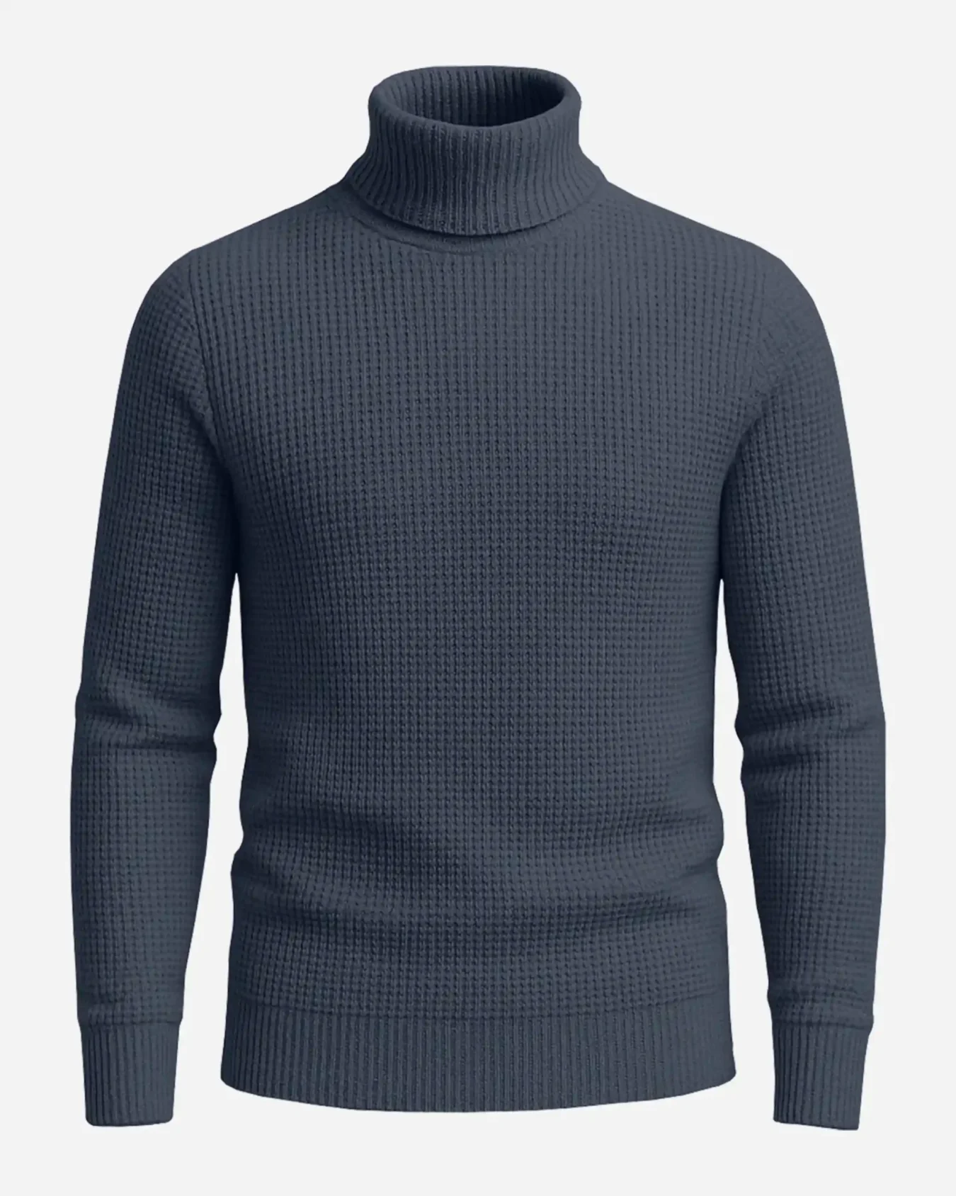 KRASH Men's Premium Turtleneck Sweater-dark grey