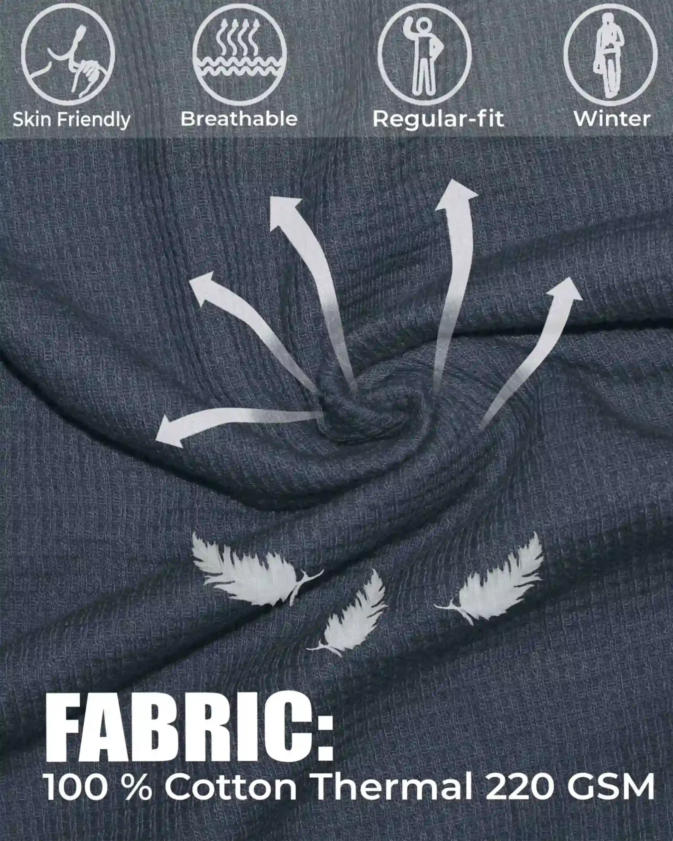 KRASH Men's Premium Turtleneck Sweater-dark grey