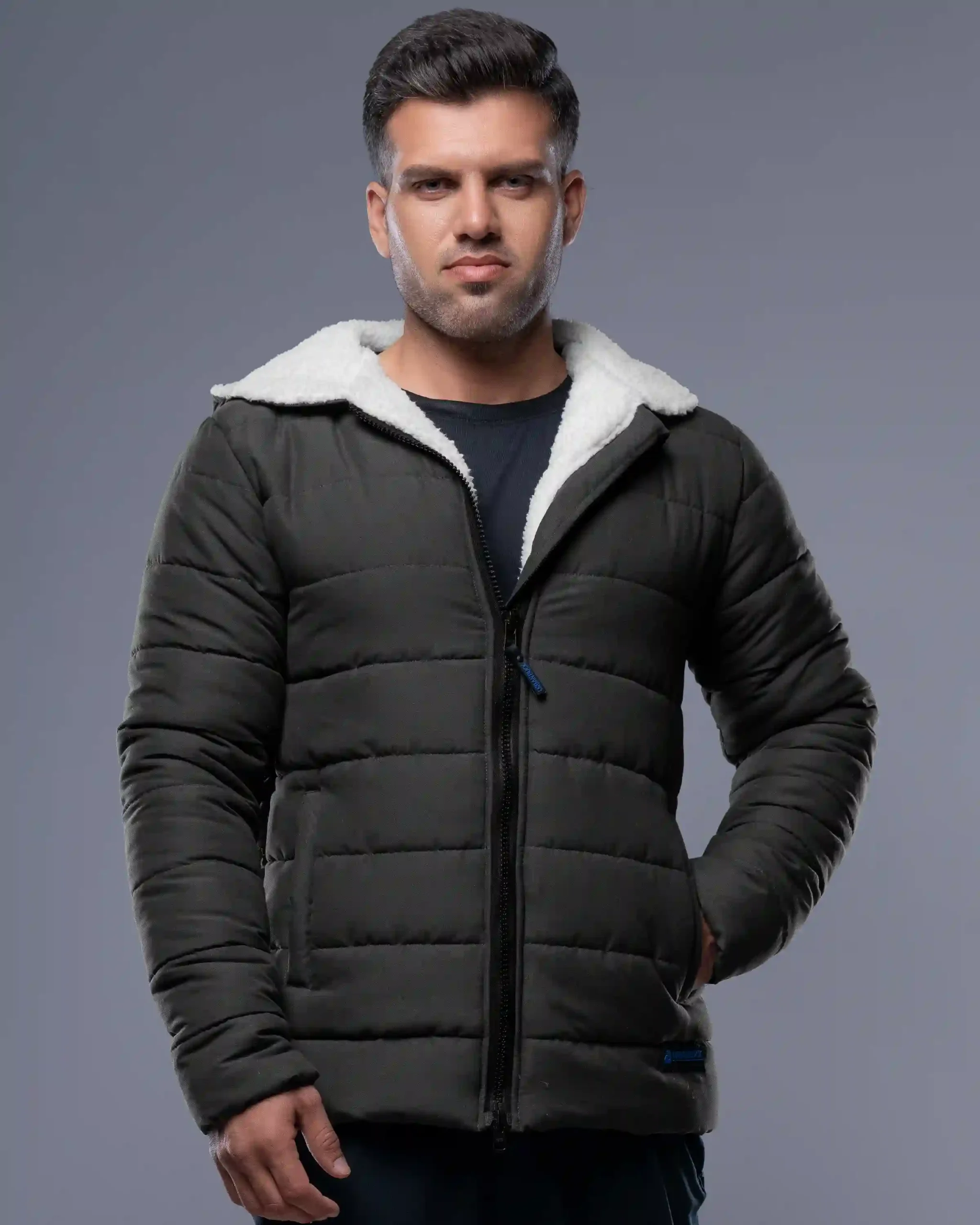 BEVAN UP 鈍く Carbon Grey Jacket フライトジャケット