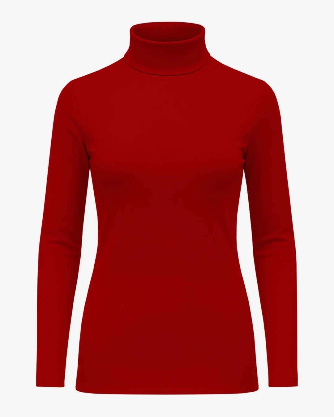 GREE Women’s Turtleneck Sweater-Red