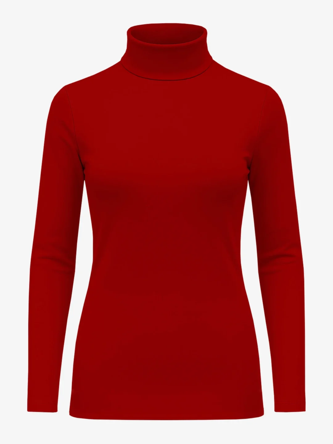 GREE Women’s Turtleneck Sweater-Red