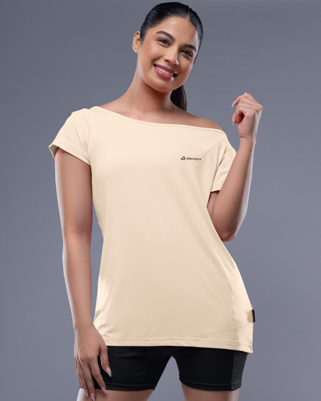 Loraine Cap Sleeve Off Shoulder UV Protection Shirt
