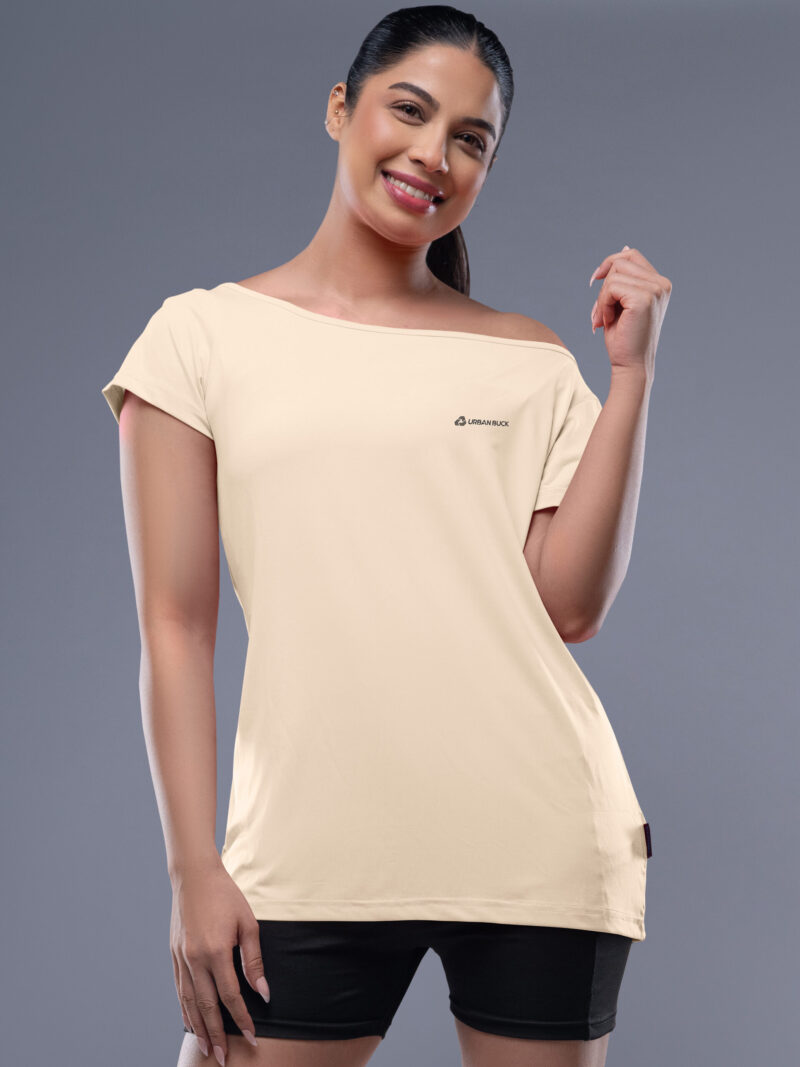 Loraine Cap Sleeve Off Shoulder UV Protection Shirt