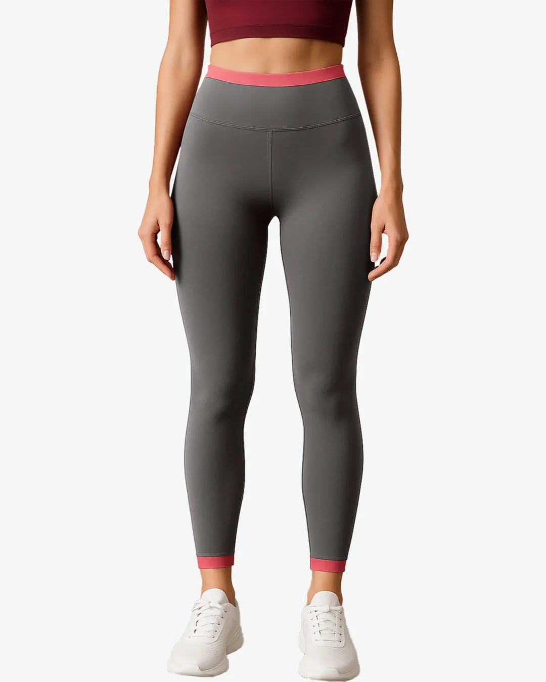 Zoola Stripe-Waist Performance leggings