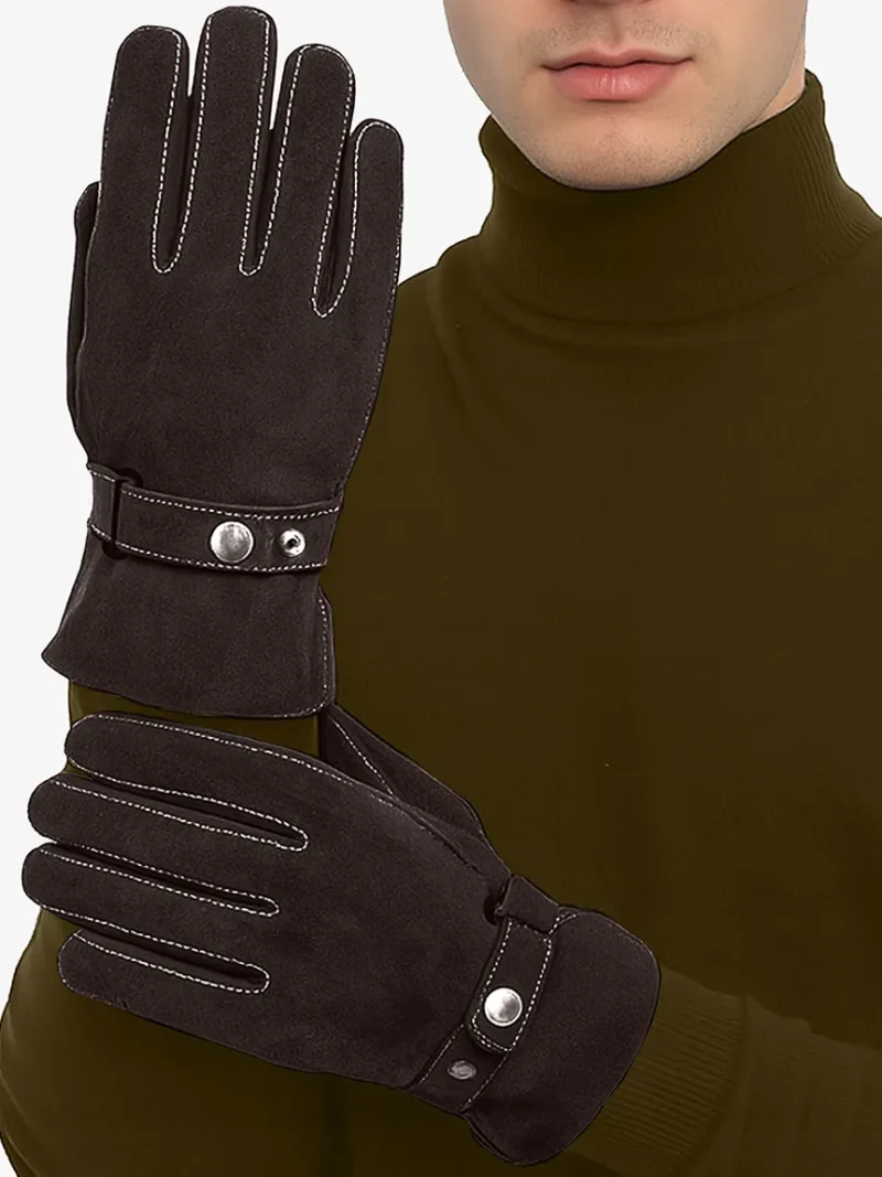 Buck Men's Leather Winter Gloves