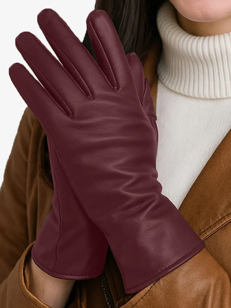 korah Elegant Women’s Leather Winter Gloves