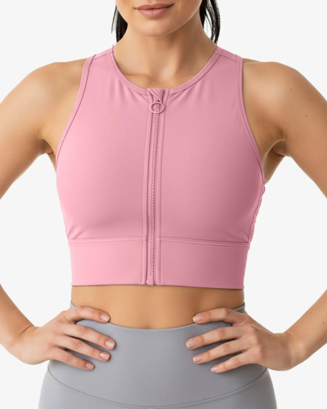 Aelora Women’s Front-Zip Yoga Bra