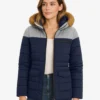 light gray and navy blue