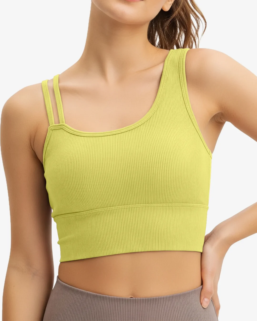 Grava Ribbed Longline Yoga Bra