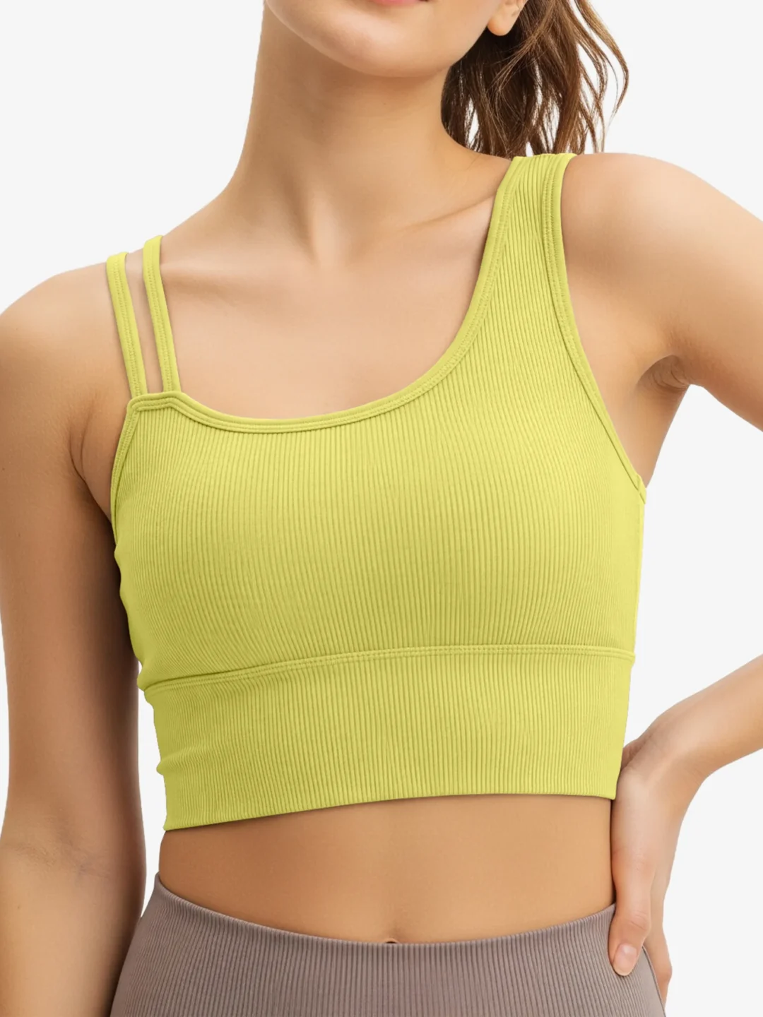 Grava Ribbed Longline Yoga Bra