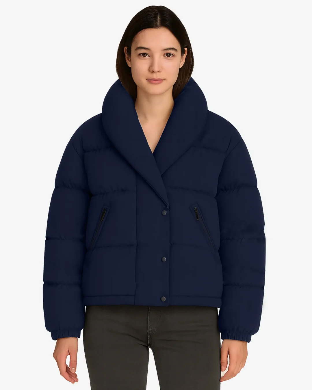 Navy Chill Women’s Winter Puffer Jacket