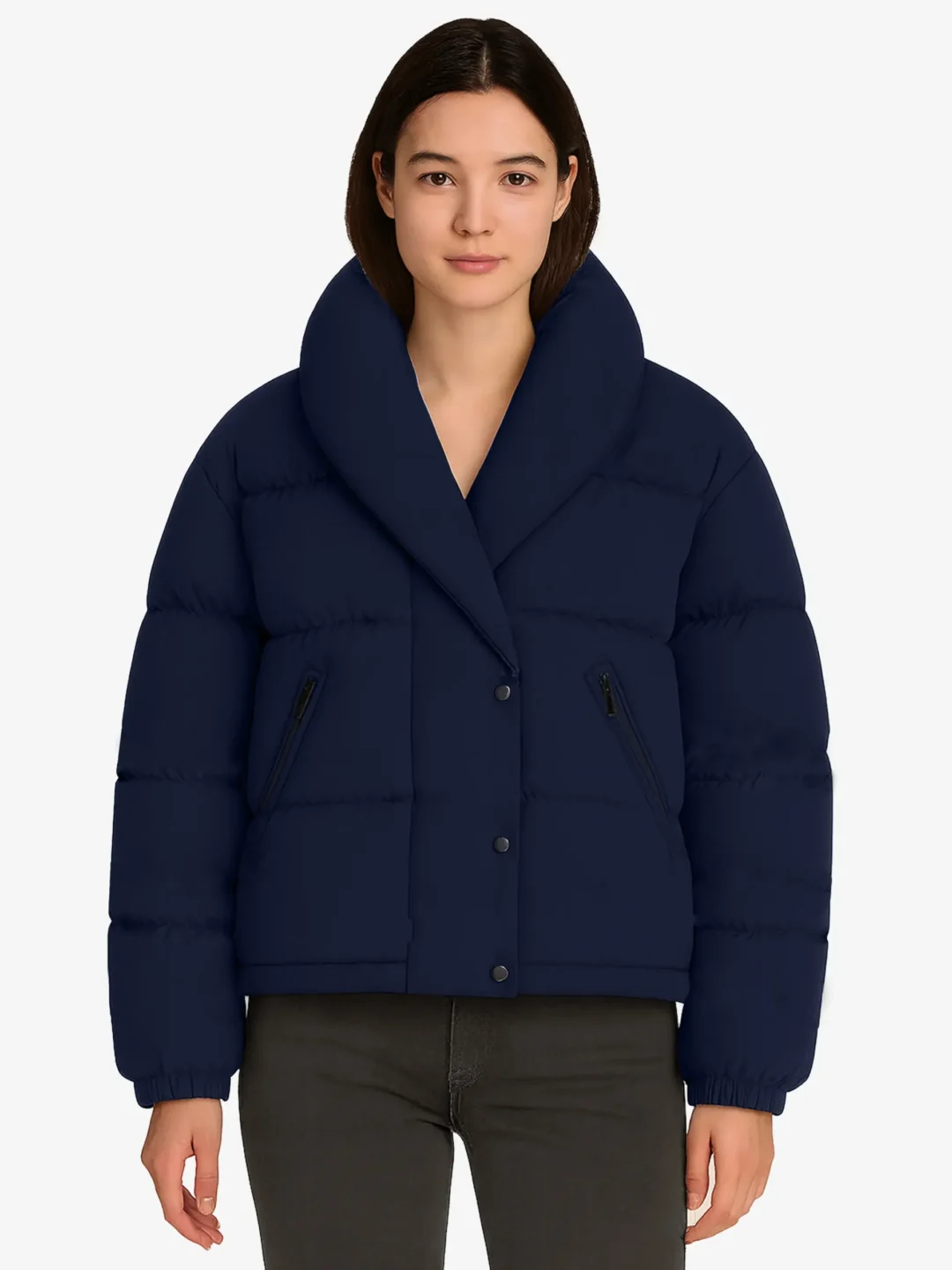 Navy Chill Women’s Winter Puffer Jacket