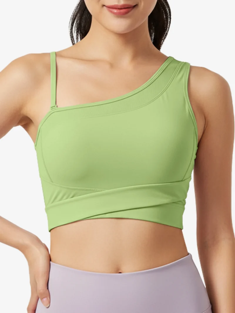 Noyrra One Shoulder Yoga Sports Bra