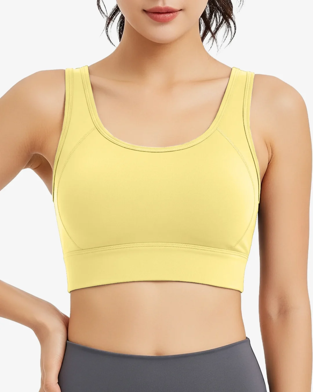 Xalia Scoop Neck Yoga Sports Bra