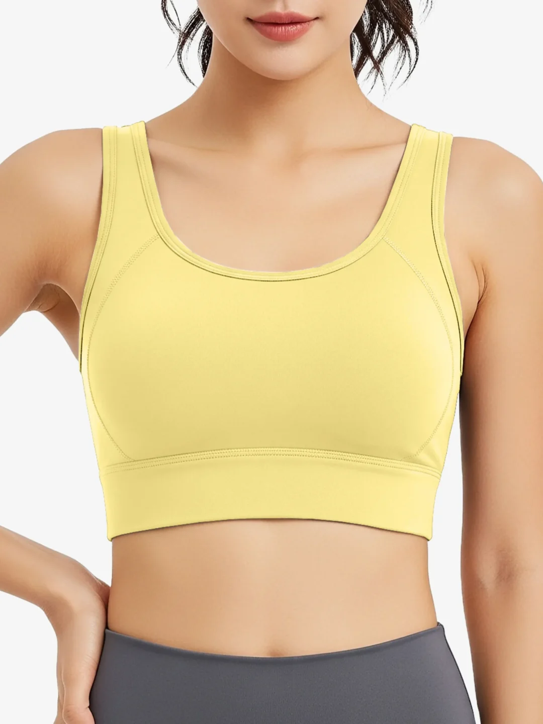 Xalia Scoop Neck Yoga Sports Bra