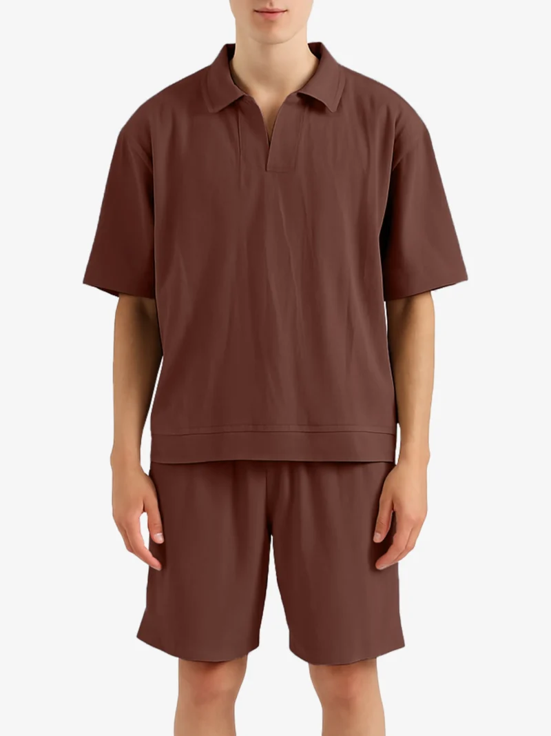 Chalk Men’s Casual Two Piece Set