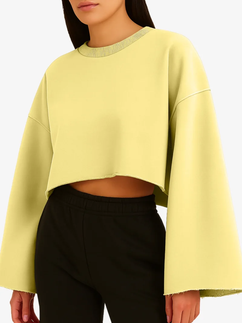 Daisy Oversized Cropped Sweatshirt