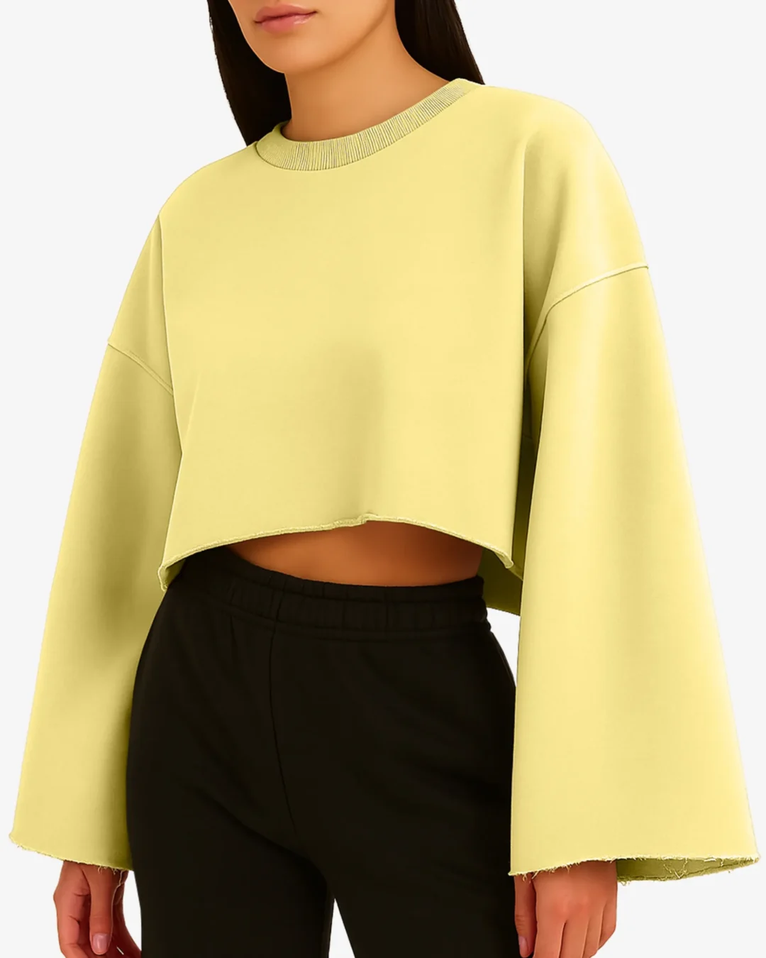 Daisy Oversized Cropped Sweatshirt