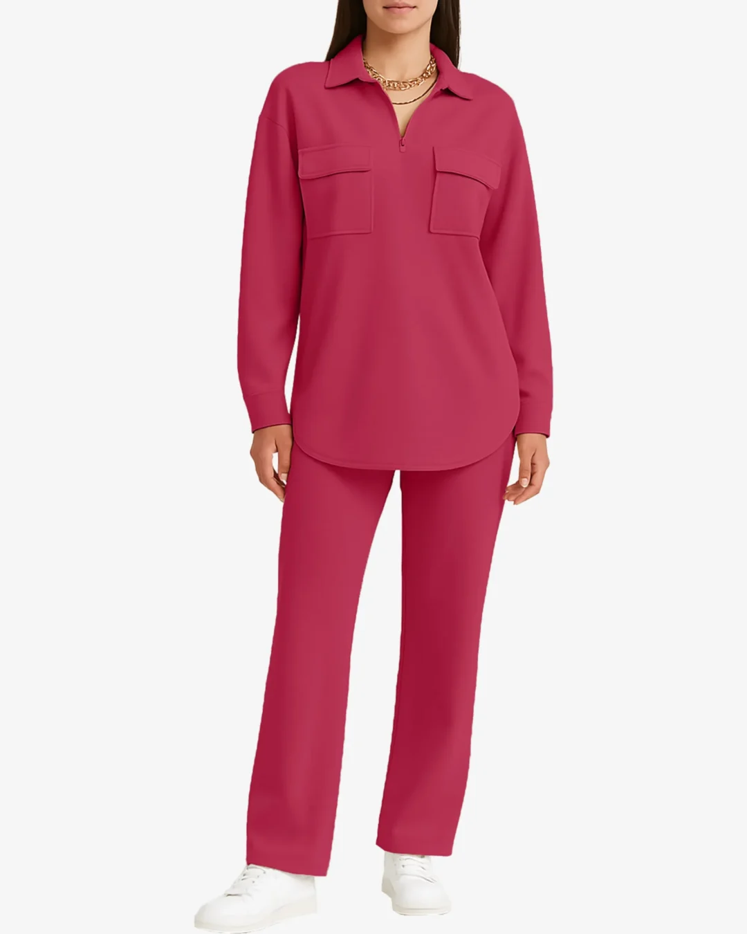 Poppy Women’s Zip Front Top Set